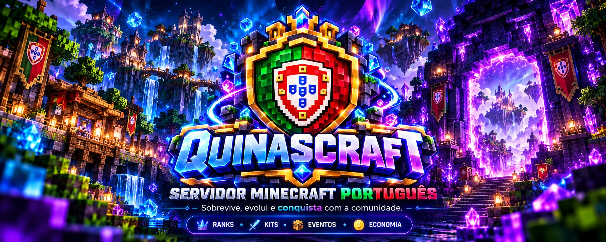 QuinasCraft Minecraft server banner